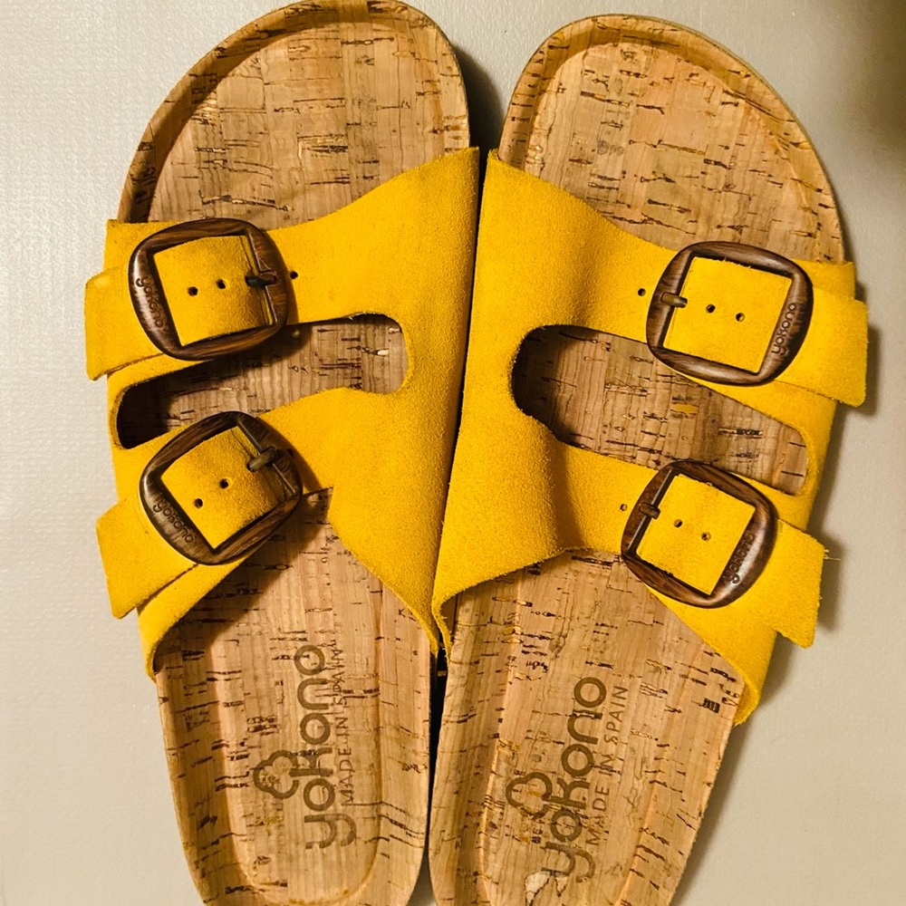 Yokono suede slip ons